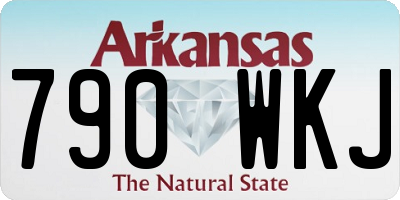 AR license plate 790WKJ