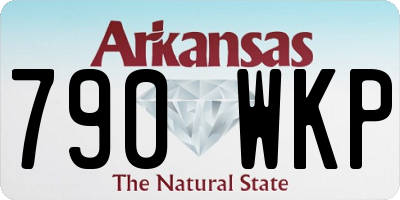 AR license plate 790WKP