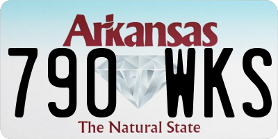 AR license plate 790WKS