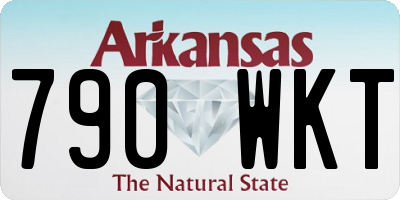 AR license plate 790WKT