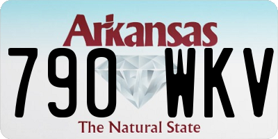 AR license plate 790WKV