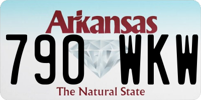 AR license plate 790WKW