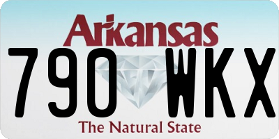 AR license plate 790WKX