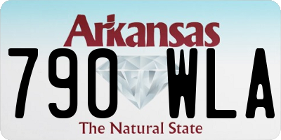AR license plate 790WLA
