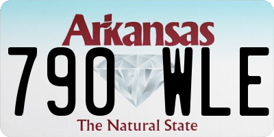 AR license plate 790WLE