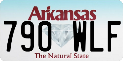 AR license plate 790WLF