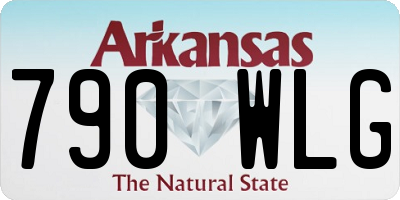 AR license plate 790WLG