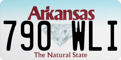 AR license plate 790WLI