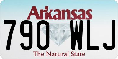 AR license plate 790WLJ