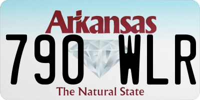 AR license plate 790WLR