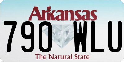 AR license plate 790WLU