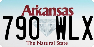 AR license plate 790WLX
