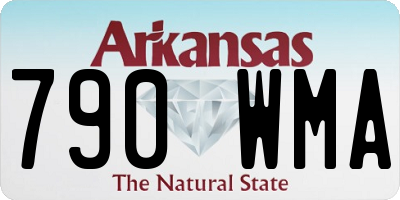 AR license plate 790WMA