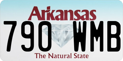 AR license plate 790WMB