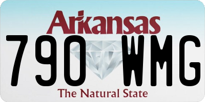 AR license plate 790WMG