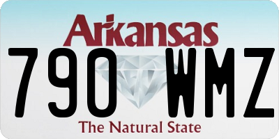 AR license plate 790WMZ