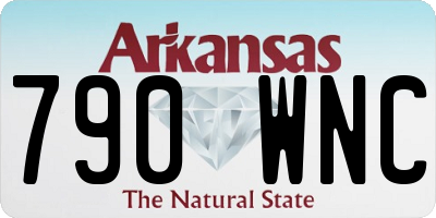 AR license plate 790WNC