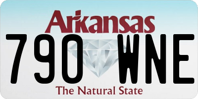 AR license plate 790WNE