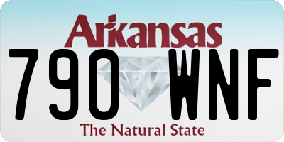 AR license plate 790WNF