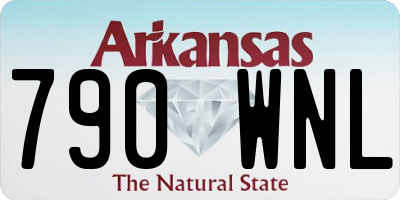 AR license plate 790WNL