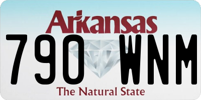 AR license plate 790WNM