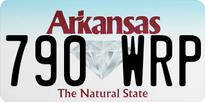 AR license plate 790WRP