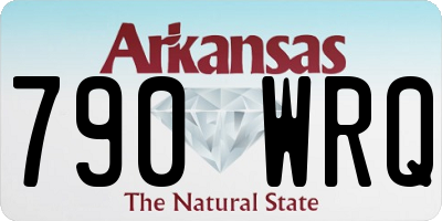 AR license plate 790WRQ