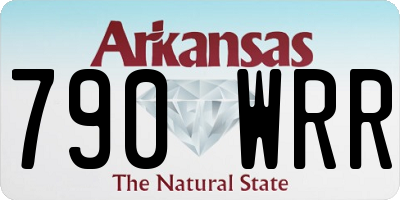 AR license plate 790WRR