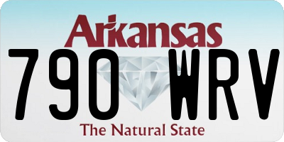 AR license plate 790WRV
