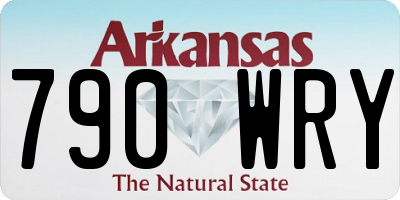 AR license plate 790WRY