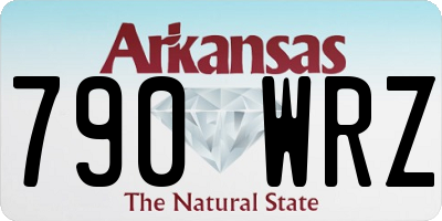 AR license plate 790WRZ