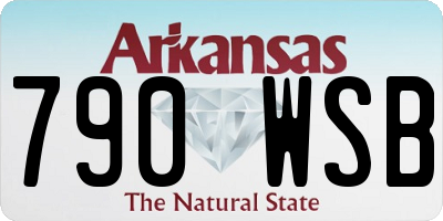 AR license plate 790WSB