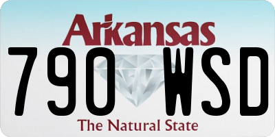 AR license plate 790WSD