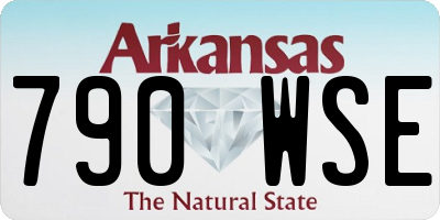 AR license plate 790WSE