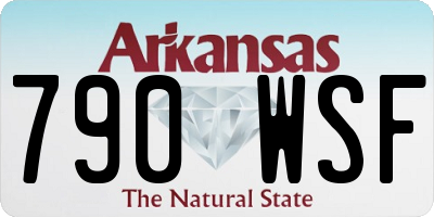 AR license plate 790WSF