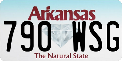 AR license plate 790WSG