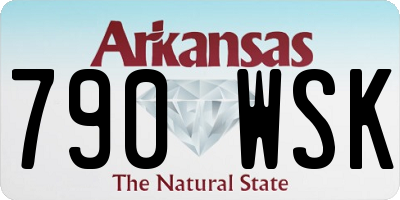 AR license plate 790WSK