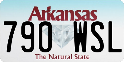 AR license plate 790WSL