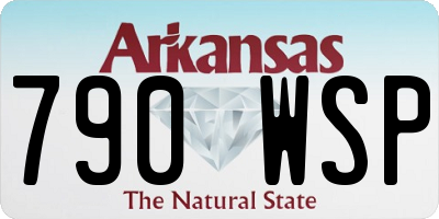 AR license plate 790WSP