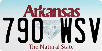 AR license plate 790WSV