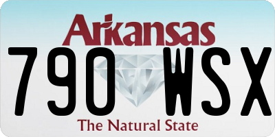 AR license plate 790WSX