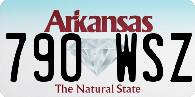 AR license plate 790WSZ