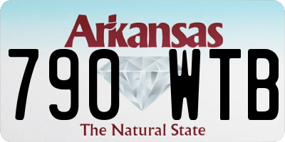 AR license plate 790WTB