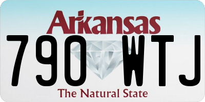 AR license plate 790WTJ