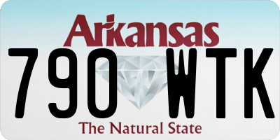 AR license plate 790WTK