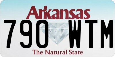 AR license plate 790WTM