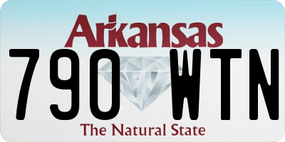 AR license plate 790WTN