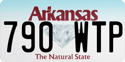 AR license plate 790WTP