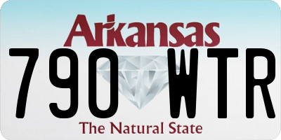 AR license plate 790WTR