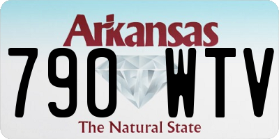 AR license plate 790WTV